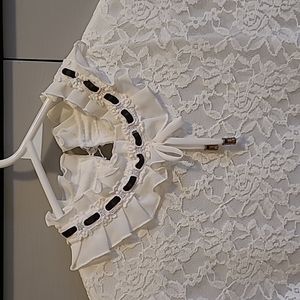 White Long Sleeve Lace Blouse